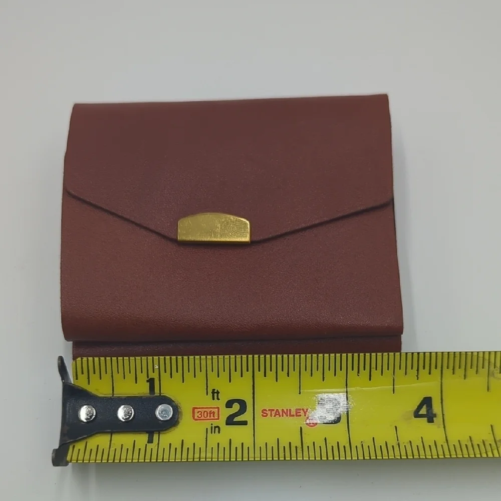 Vintage Prince Men's Gardner Key Case Brown Leather 3 inch Top Grain Cowhide 14